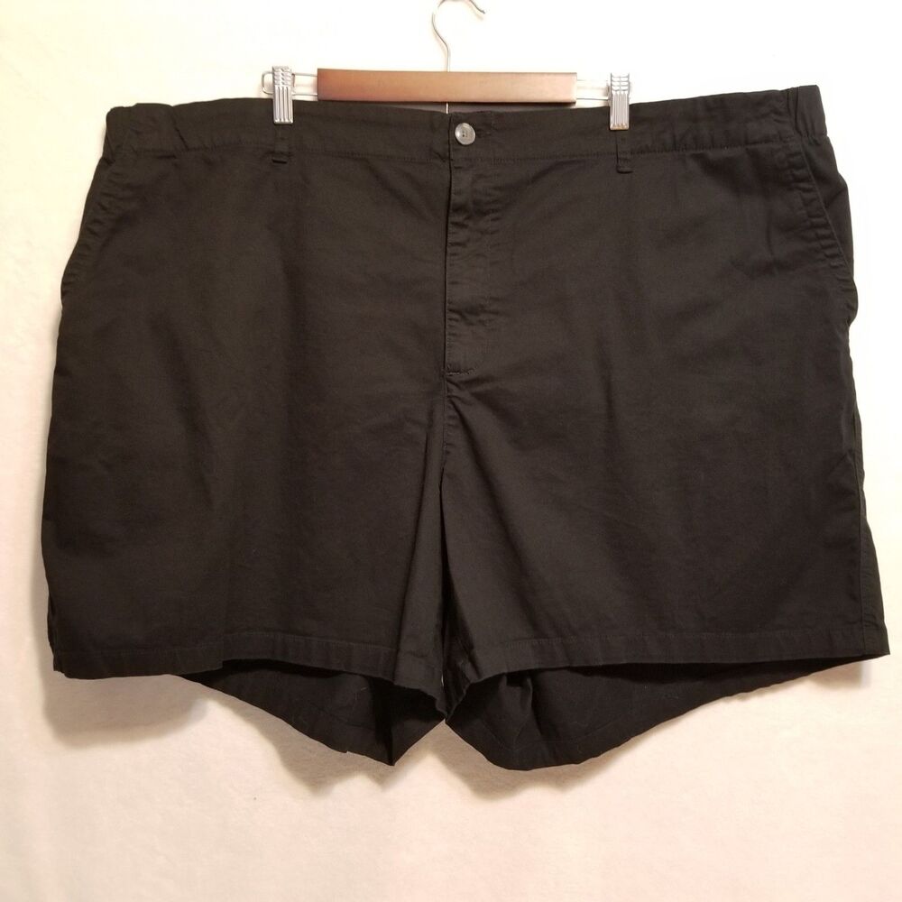 Old Navy 4X Shorts Easy Chino In Black Jack Cotton Stretch Classic Preppy Basic